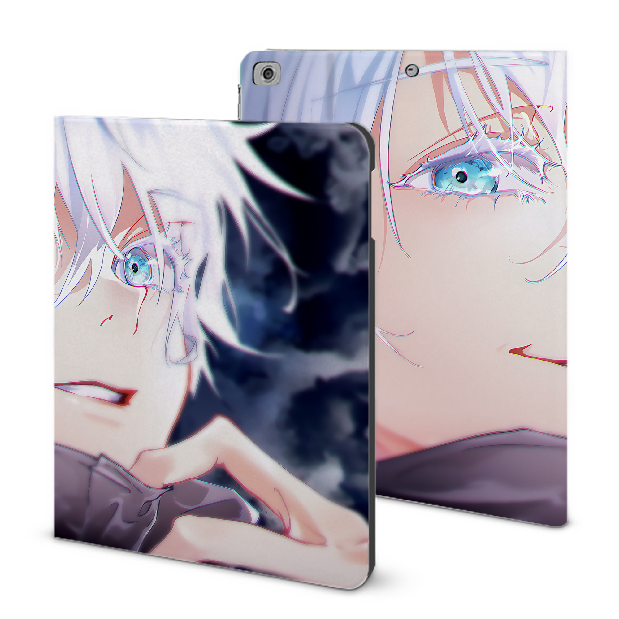 （画像用） 呪術廻戦 Jujutsu Kaisen IPad ケース ブック型 PUレザー TPU 耐衝撃 軽量 薄型 ペン収納なし 全面保護 IPad 各モデル対応